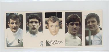 1970 Daily Sketch World Cup Souvenirs - [Base] - 5 Card Pannels #30/15/1/13/8 - Alan Mullery, Norman Hunter, Bobby Moore, Allan Clarke, Brian Labone