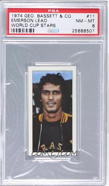 1974 Bassett World Cup Stars - [Base] #11 - Emerson Leao [PSA 8 NM‑MT]