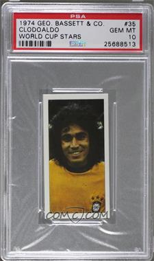 1974 Bassett World Cup Stars - [Base] #35 - Clodoaldo [PSA 10 GEM MT]