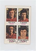 Arie Haan, Gerrie Muhren, Johan Neeskens, Willem van Hanegum