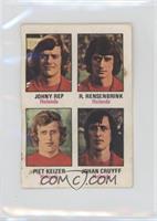 Johnny Rep, Rob Rensenbrink, Piet Keizer, Johan Cruyff [Poor to Fair]