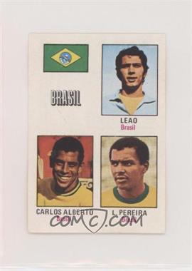 1974 Editorial Fher Munich 74 Album Stickers - [Base] #43 - Emerson Leao, Carlos Alberto, Luis Pereira, Brazil [Good to VG‑EX]