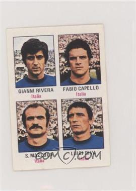 1974 Editorial Fher Munich 74 Album Stickers - [Base] #78 - Gianni Rivera, Fabio Capello, Sandro Mazzola, Luigi Riva
