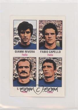 1974 Editorial Fher Munich 74 Album Stickers - [Base] #78 - Gianni Rivera, Fabio Capello, Sandro Mazzola, Luigi Riva