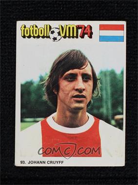1974 Williams Forlags VM 74 - [Base] - Fotboll (Sweden) #93 - Johan Cruyff [Poor to Fair]