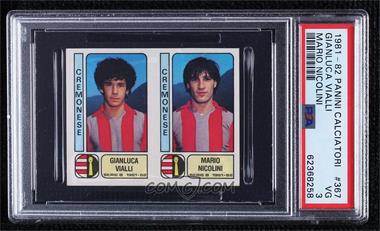 1981-82 Panini Calciatori Stickers - [Base] #367 - Gianluca Vialli, Mario Nicolini [PSA 3 VG]
