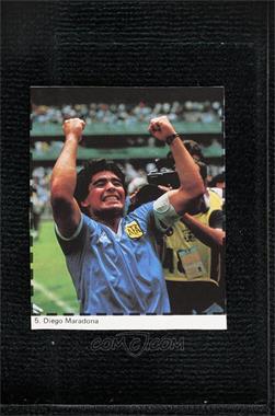 1987 Boing Magazine Goalgetters Samleposter - [Base] #5 - Diego Maradona