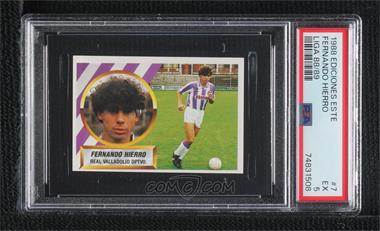 1988-89 Ediciones Este Liga Stickers - [Base] #7 - Fernando Hierro [PSA 5 EX]