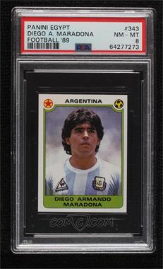 1988-89 Panini Football 89 (Egypt) - [Base] #343 - Diego Maradona [PSA 8 NM‑MT]