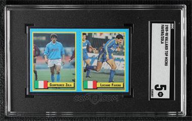 1989 Vallardi Giochi Preziosi Top Micro Cards - [Base] #_GZLF - Gianfranco Zola, Luciano Favero [SGC 5 EX]