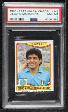 1990-91 Panini Calciatori Stickers - [Base] #241 - Diego Armando Maradona [PSA 8 NM‑MT]