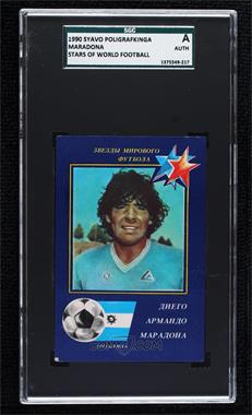 1990 Syavo Poligrafkinga Stars of World Football - [Base] #_DIMA - Diego Maradona [SGC A]