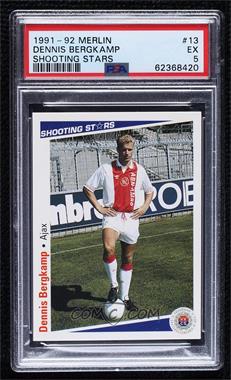 1991-92 Merlin Shooting Stars Dutch League - [Base] #13 - Dennis Bergkamp [PSA 5 EX]