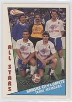 Kansas City Comets All-Stars (Jan Goossens, Carl Valentine, Iain Fraser, Kim Ro…