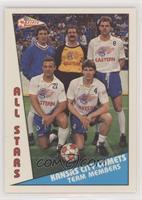 Kansas City Comets All-Stars (Jan Goossens, Carl Valentine, Iain Fraser, Kim Ro…