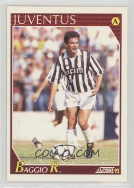 1991-92 Score Italian - [Base] #145 - Roberto Baggio