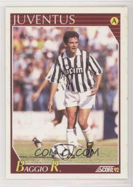 1991-92 Score Italian - [Base] #145 - Roberto Baggio