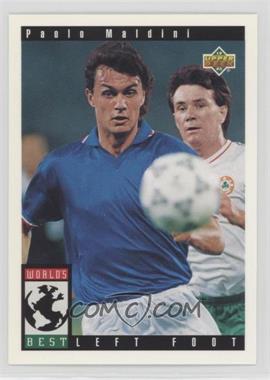 1993 Upper Deck World Cup 94 Preview English/Spanish - [Base] #105 - World's Best - Paolo Maldini