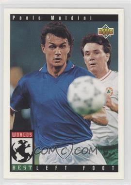 1993 Upper Deck World Cup 94 Preview English/Spanish - [Base] #105 - World's Best - Paolo Maldini