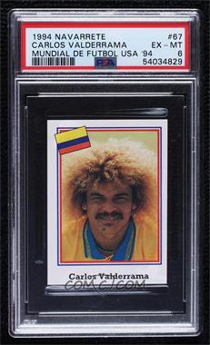 1994 Navarrete Mundial De Futbol USA - [Base] #67 - Carlos Valderrama [PSA 6 EX‑MT]