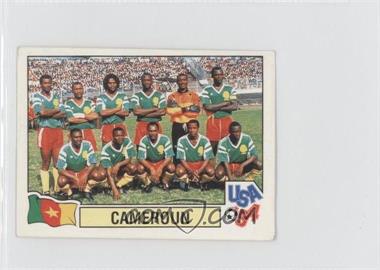 1994 Panini World Cup Album Stickers - [Base] - International Version 444 Stickers Black Back #143 - Team Photo - Cameroun