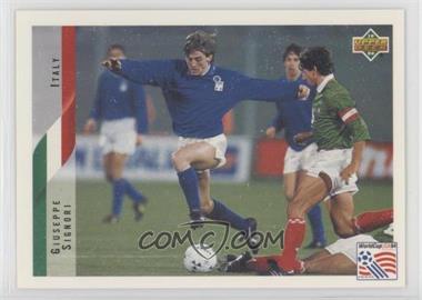 1994 Upper Deck World Cup English/Spanish - [Base] #156 - Giuseppe Signori [EX to NM]