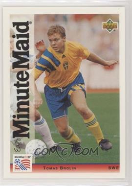 1994 Upper Deck World Cup English/Spanish - [Base] #93 - Tomas Brolin