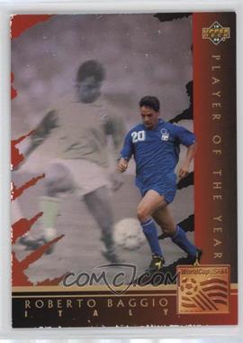 1994 Upper Deck World Cup English/Spanish - Player of the Year #WC4 - Roberto Baggio