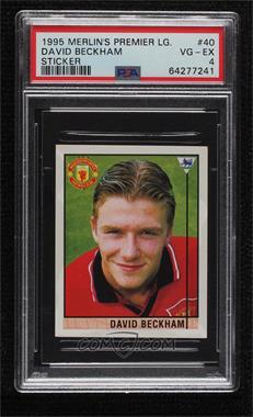 1995-96 Merlin's Premier League Stickers - [Base] #40 - David Beckham [PSA 4 VG‑EX]