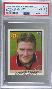 1995-96 Merlin's Premier League Stickers - [Base] #40 - David Beckham [PSA 4 VG‑EX]