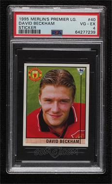 1995-96 Merlin's Premier League Stickers - [Base] #40 - David Beckham [PSA 4 VG‑EX]