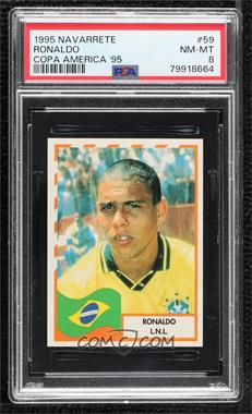 1995 Mundicromo Copa America Album Stickers - [Base] #59 - Ronaldo [PSA 8 NM‑MT]