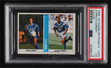 1996-97 DS Card Collections Pianeta Calcio Stickers - [Base] #375 - Andrea Pirlo, Antonio Criniti [PSA 5 EX]