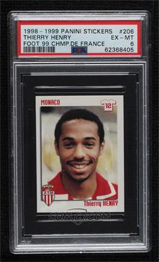 1998-99 Panini Foot Album Stickers - [Base] #206 - Thierry Henry [PSA 6 EX‑MT]