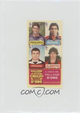 1998-99 Vidal Campionato Di Calcio Mini Album Stickers - Il Gioco Del Pallone D'Oro #_PBPA - Gianluca Pagliuca, Gianluigi Buffon, Angelo Peruzzi, DeMetrio Albertini