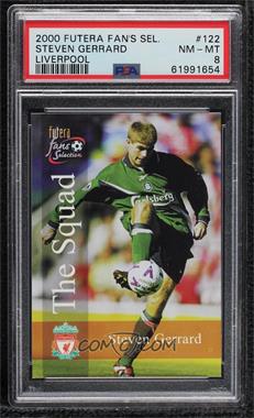 2000 Futera Fans Selection Liverpool - [Base] #122 - The Squad - Steven Gerrard [PSA 8 NM‑MT]