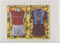Home Kits - Arsenal FC/Aston Villa