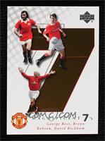 George Best, Bryan Robson, David Beckham