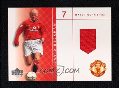2001-02 Upper Deck Manchester United World Premiere - Match-Worn Shirts #DB-S - David Beckham