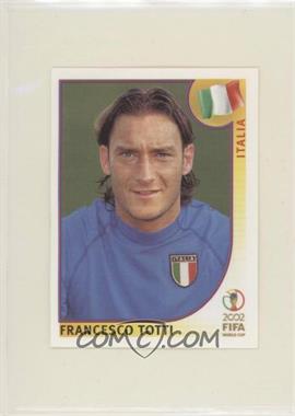 2002 Panini FIFA World Cup Korea Japan Album Stickers - [Base] - Black Back #470 - Francesco Totti