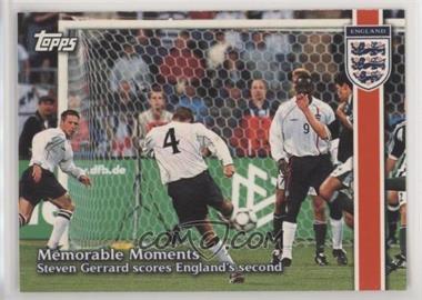 2002 Topps England - [Base] #33 - Memorable Moments - Steven Gerrard scores England's second (Germany v England)