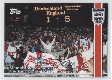 2002 Topps England - [Base] #38 - Memorable Moments - Germany v England