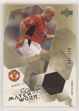 2003 Upper Deck Manchester United - Playmaker Match Worn Shirts - Gold #MS-MWS - Mikael Silvestre /250