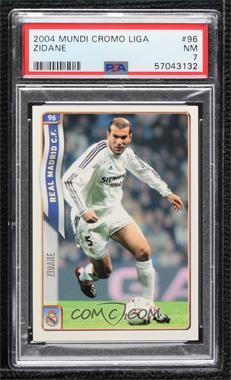 2004-05 Mundicromo Las Fichas de la Liga - [Base] #96 - Zinedine Zidane [PSA 7 NM]