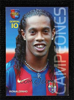 2004-05 Panini Megacracks Barca Campeon - [Base] - Spanish #22 - Ronaldinho