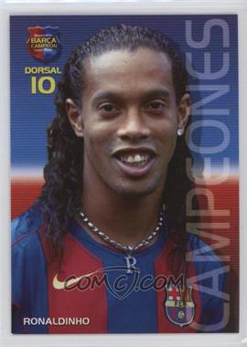 2004-05 Panini Megacracks Barca Campeon - [Base] - Spanish #22 - Ronaldinho