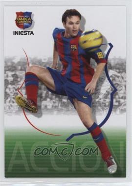 2004-05 Panini Megacracks Barca Campeon - [Base] - Spanish #60 - Accion - Andres Iniesta