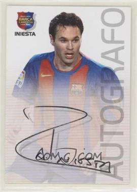 2004-05 Panini Megacracks Barca Campeon - [Base] - Spanish #87 - Autografo - Iniesta