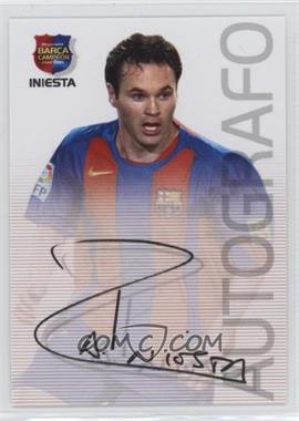 2004-05 Panini Megacracks Barca Campeon - [Base] - Spanish #87 - Autografo - Iniesta