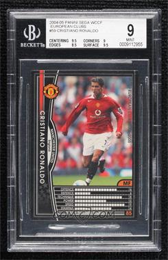 2004-05 Panini WCCF European Clubs - [Base] #059/224 - Cristiano Ronaldo [BGS 9 MINT]